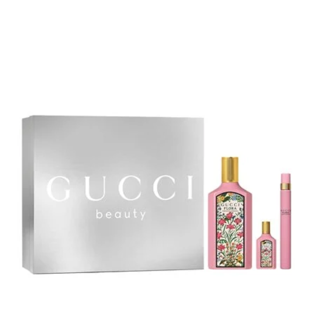 Gucci Flora Gorgeous Gardenia 100ml Eau De Parfum Gift Set