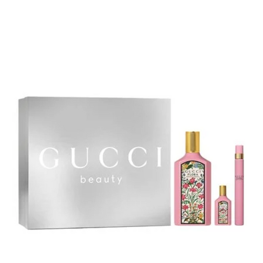 Gucci Flora Gorgeous Gardenia 100ml Eau De Parfum Gift Set
